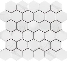 Керамическая мозаика Starmosaic Hexagon small Carrara Matt (PMMT83017) 27,1х28,2