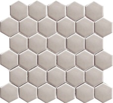 Керамическая мозаика Starmosaic Hexagon small Grey Glossy (MT20116) 27,1х28,2 глянцевая