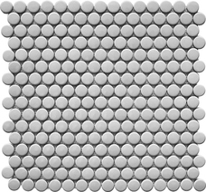 Керамическая мозаика Starmosaic Penny Round Grey Glossy (NK50096) 31,5х30,9