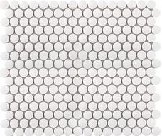 Керамическая мозаика Starmosaic Penny Round White Antid. (JNK81011) антислип 31,5х30,9