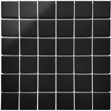 Керамическая мозаика Starmosaic (4,8х4,8) Black Matt (WB73000) 30,6х30,6