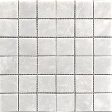 Керамическая мозаика Starmosaic мрамор (4,8х4,8) White Polished (JMST058) 30,5х30,5
