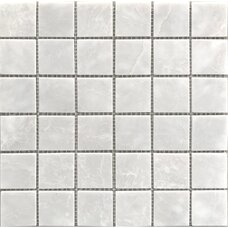 Керамическая мозаика Starmosaic мрамор (4,8х4,8) White Polished (JMST058) 30,5х30,5