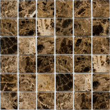 Мозаика Starmosaic Wild Stone Dark Emperador Polished JMST055 (4,8х4,8) 30,5х30,5