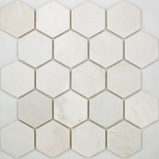 Мозаика Starmosaic Wild Stone Hexagon VMw Tumbled (6,4х7,4) 30,5х30,5 натур. мрамор