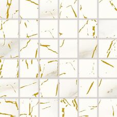 Мозаика Rako Cava WDM06831 White & Gold 30x30