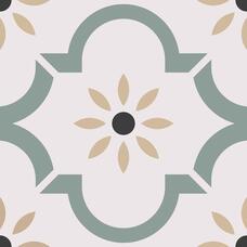 Керамогранит Smile Tile Эклектика Арабески зеленый 20x20 Керамогранит Smile Tile Эклектика Арабески зеленый 20x20