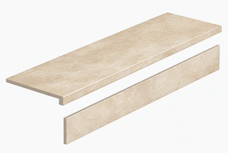 Керамогранит Staro Ступень L Iberia Crema Carving Satin с подступенником 32x120 Керамогранит Staro Ступень L Iberia Crema Carving Satin с подступенником 32x120