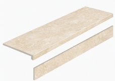 Керамогранит Staro Ступень L Brecha Crema Light Matt с подступенником 32x120 Керамогранит Staro Ступень L Brecha Crema Light Matt с подступенником 32x120
