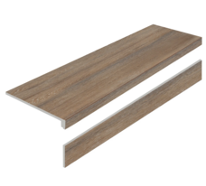 Ступень Staro Antislip L Amazon Wood Natural Matt с подступенником 32x120