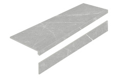 Керамогранит Ступень Staro Ступень L Dakota Gris AS с подступенником 32x120