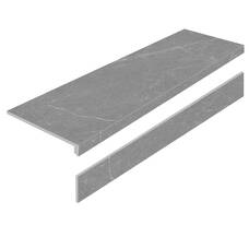 Керамогранит Ступень Staro Ступень L Dakota Iron AS с подступенником 32x120