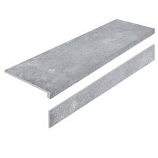 Ступень L Staro Oslo Smoke As с подступенником 32x120 Ступень L Staro Oslo Smoke As с подступенником 32x120