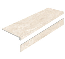Керамогранит Staro Ступень L Mystical Charm Crema Matt с подступенником 32x120