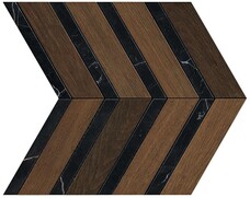 AOYI Мозаика керамогранитная Atlas Concorde Heartwood Moka Marble Chevron 29,4x28,7