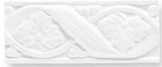 GE01 Бордюр Ceramiche Grazia Boiserie Gemme Bianco Matt 8x20
