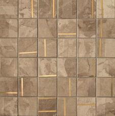 fPG4 Мозаика Fap Kamu Beige Metal Mosaic Brillante 30x30