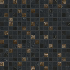 Мозаика Marca Corona Newluxe Black Tessere Riv 30,5х30,5