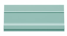 J94016 Бордюр Rondine Brio Zoccolo Menta 7 mm 15x33,3