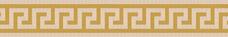 G0047105 Бордюр Versace Meteorite Fascia Greca Naturale Miele/Oro 9,8x60