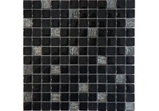 Стеклянная мозаика Vesta Black 300х300х8мм