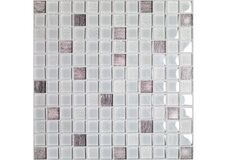 Стеклянная мозаика Vesta White 300х300х8мм