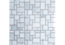 Каменная мозаика Bianco Carrara Random Square 305х305х10мм (Orro Mosaic)