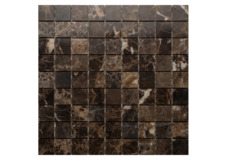 Каменная мозаика Emperador Dark Pol. 305х305х7мм (Orro Mosaic)