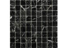 Каменная мозаика Nero Marquina Pol. 305х305х7мм (Orro Mosaic)