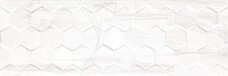 Керамическая плитка Ceramica Konskie Brennero White Hexagon RETT 25х75