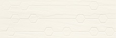 Плитка настенная Paradyz Titanium Bianco Sciana Heksagon Struktura 25х75