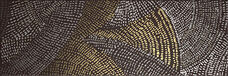 Декор Domino Diamond Dec. Draw Dark Brown Gold 20x60