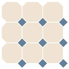 Керамическая мозаика Top Cer Octagon Sheet OCT  White DOT Blue Cobalt 4416OCT11 30х30