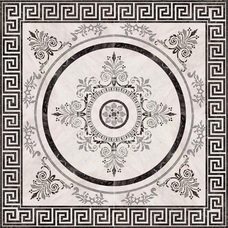 Панно напольное	Absolut Keramika Nero	Roseton  (4 шт.)	45x45