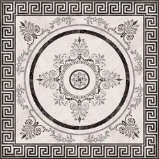 Панно напольное	Absolut Keramika Nero	Roseton  (4 шт.)	45x45