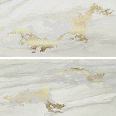 УТ-00012322 Декор Brennero Venus Decor Solitaire Gold Grey Lapp/Rett (комп/2 шт) 30x60