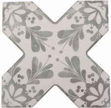 Керамогранит Cevica Becolors Cross Dec. Stencil Grey 13,25x13,25