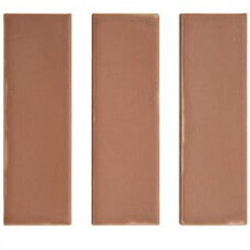 Плитка настенная DNA Chalk Кэмэл терракотовая 4x12,5