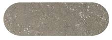 Керамогранит DNA Stone Dust Гриджио серый матовый овальный 5x15