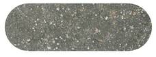Керамогранит DNA Stone Dust Неро черный матовый овальный 5x15