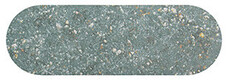Керамогранит DNA Stone Dust Тил бирюзовый матовый овальный 5x15