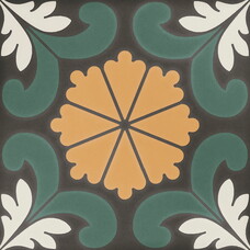 125635 Керамогранит DNA Sync Flower Green 15x15