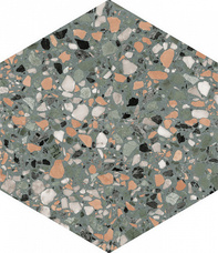 Керамогранит DNA Tiles Terrazzo Teal 32x36,8