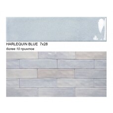 Плитка настенная керамогранитная Ecoceramic Harlequin Blue 7х28