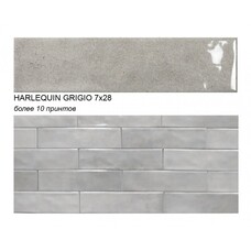 Плитка настенная керамогранитная Ecoceramic Harlequin Grigio 7х28