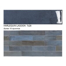 Плитка настенная керамогранитная Ecoceramic Harlequin Lagoon 7х28