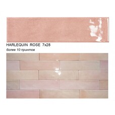 Плитка настенная керамогранитная Ecoceramic Harlequin Rose 7х28
