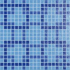 Мозаика керамогранитная El Molino Indico Square Azul 33,3x33,3
