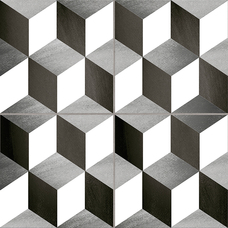 Керамогранит Emotion Hidraulicos Cube Precorte Gris 45x45