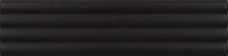 28521 Плитка настенная Equipe Costa Nova Onda Black Matt 5x20
